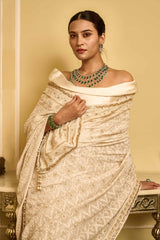 Chikankari saree with blouse