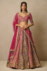 Lehenga, Blouse, Dupatta