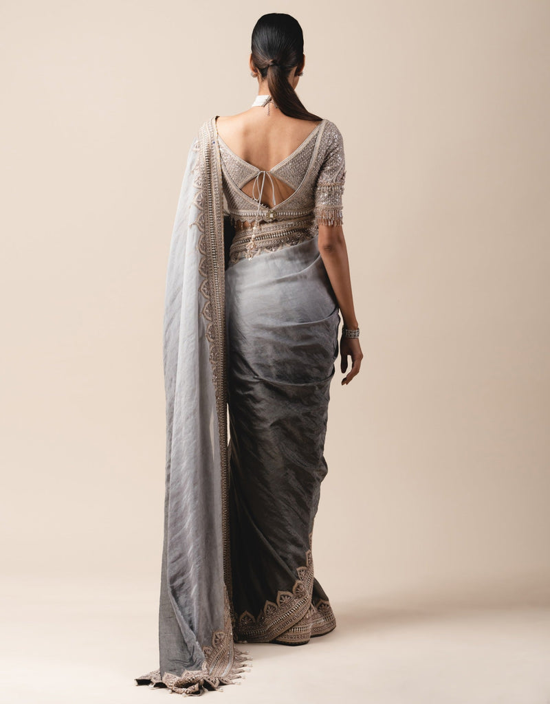 Ombre Georgette Tissue Saree