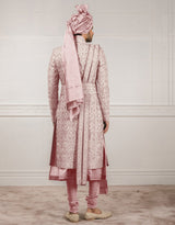 Sherwani In Raw Silk Fabric