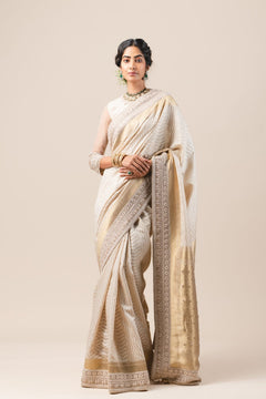 Moonga Cutwork Saree